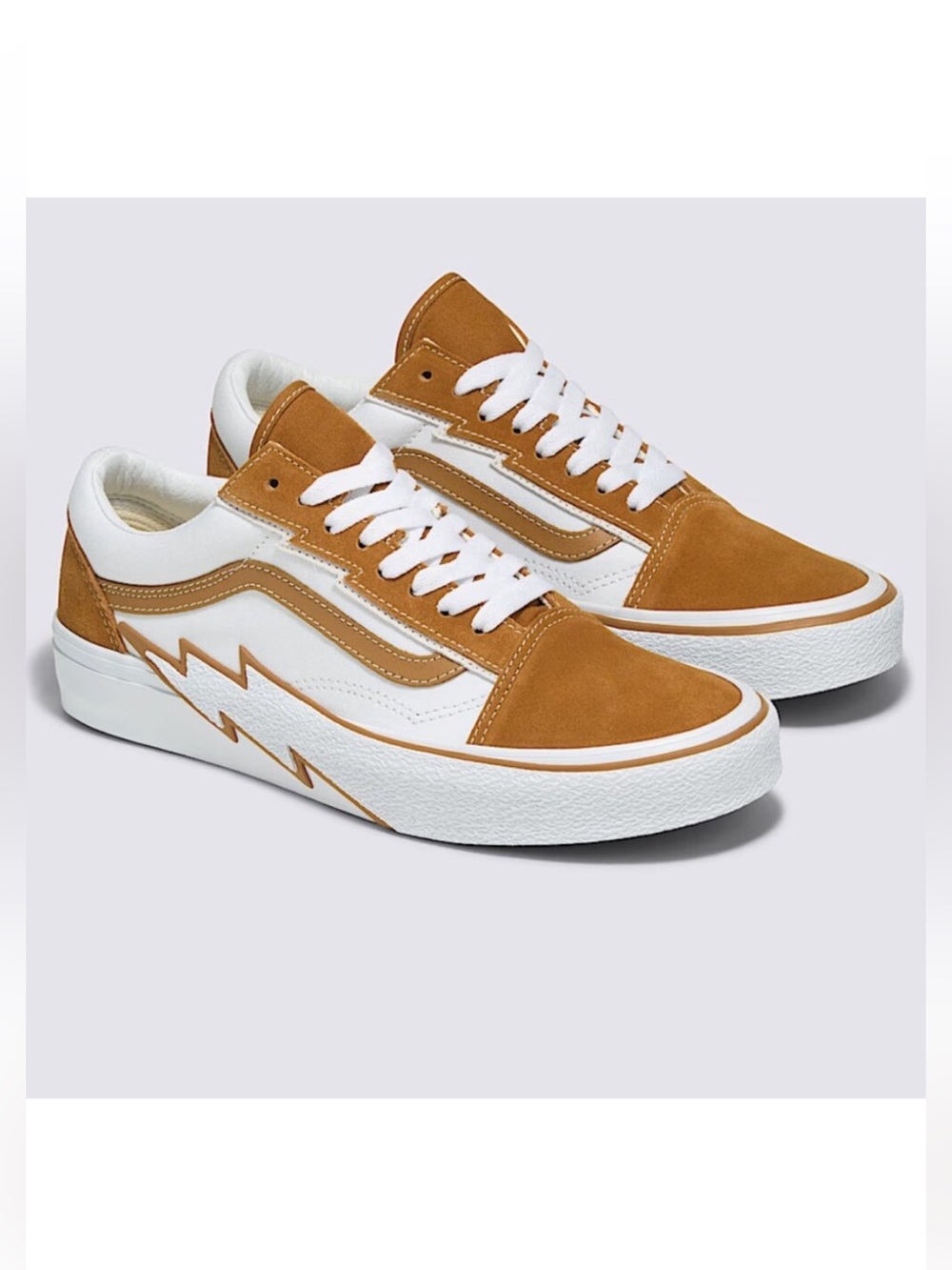 NEW VANS Old Skool Bolt Suede Sneaker Cathay Spice Brown Wheat M-9 W -10.5